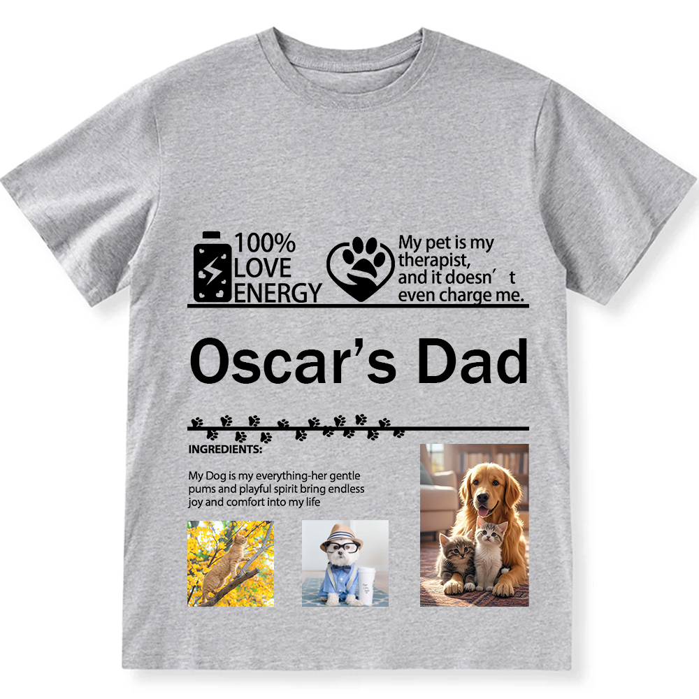 Pets Photos Creative Customized Unisex Fit T-Shirt wearishow