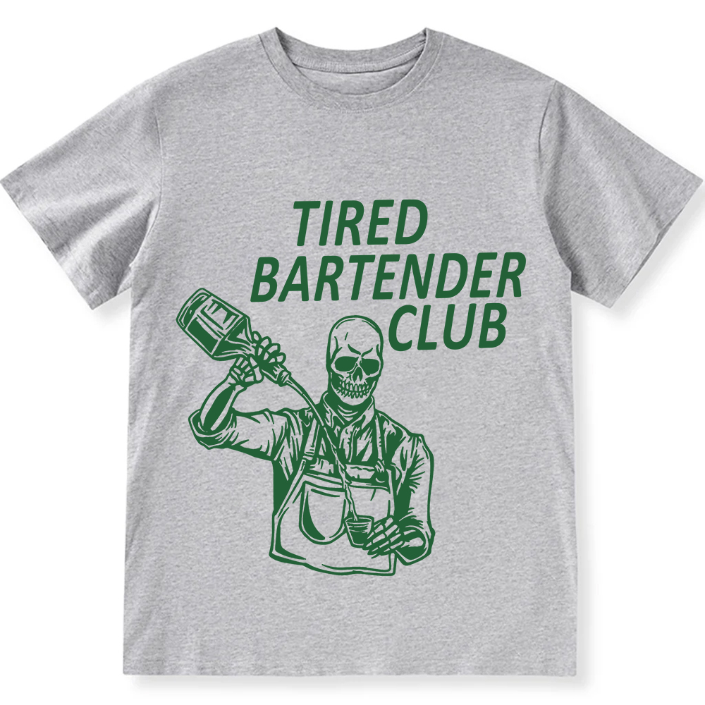 Tired Bartender Club Unisex Fit  Cotton T-Shirt wearishow