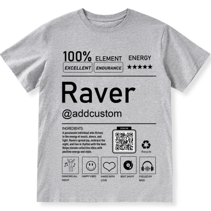 Ravel QR Code Personalized Custom Unisex Fit T-Shirt wearishow