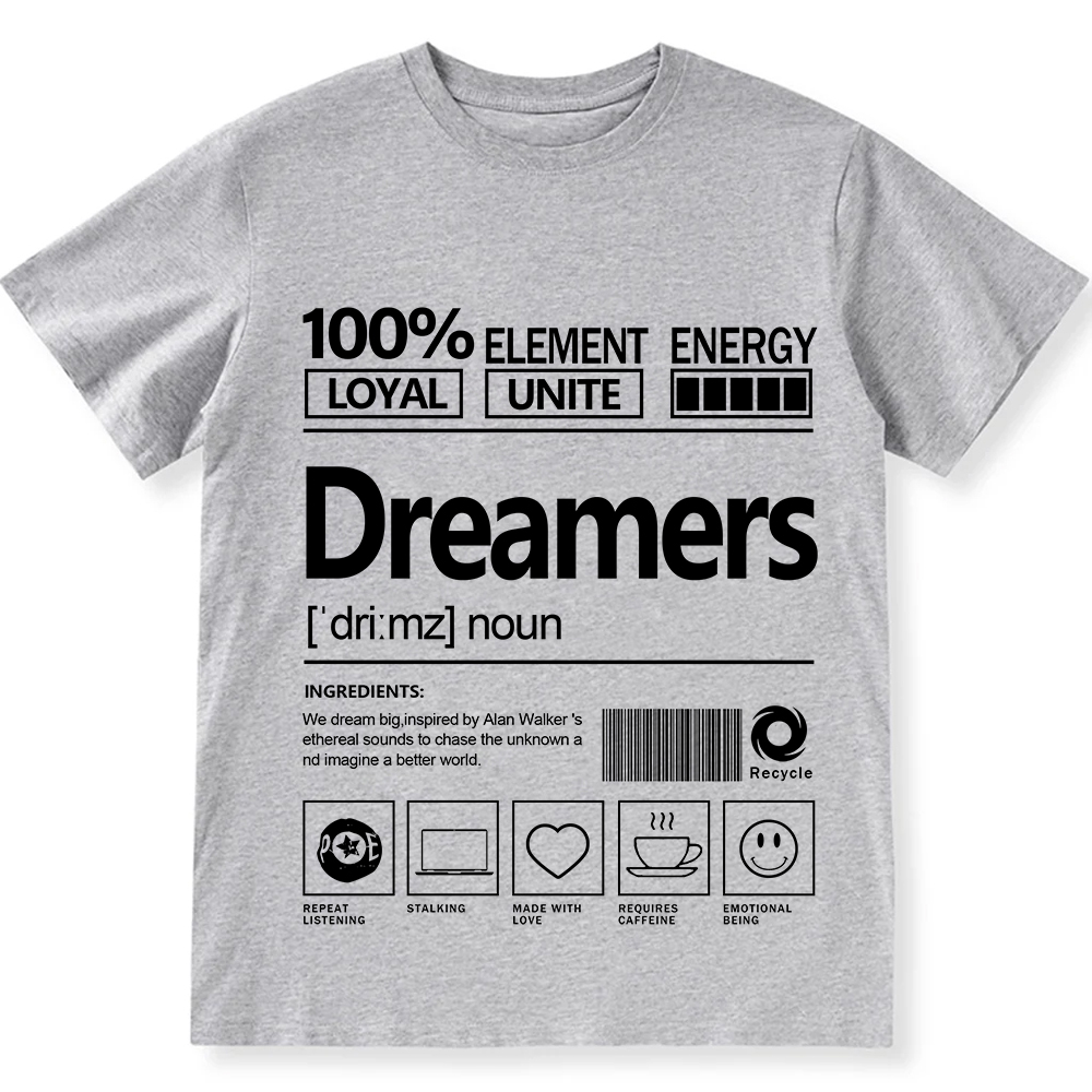 Dreamers Unisex Fit Cotton T-Shirt wearishow