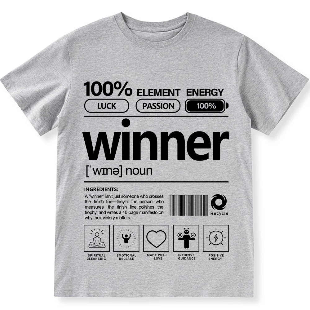Winner Unisex Fit Cotton T-Shirt wearishow