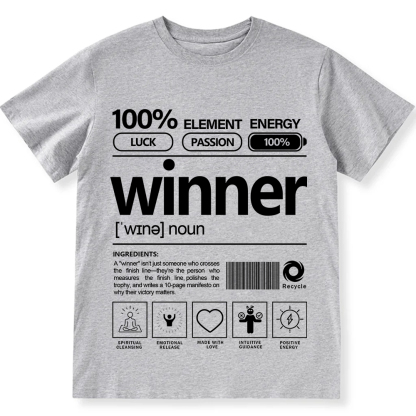 Winner Unisex Fit Cotton T-Shirt wearishow