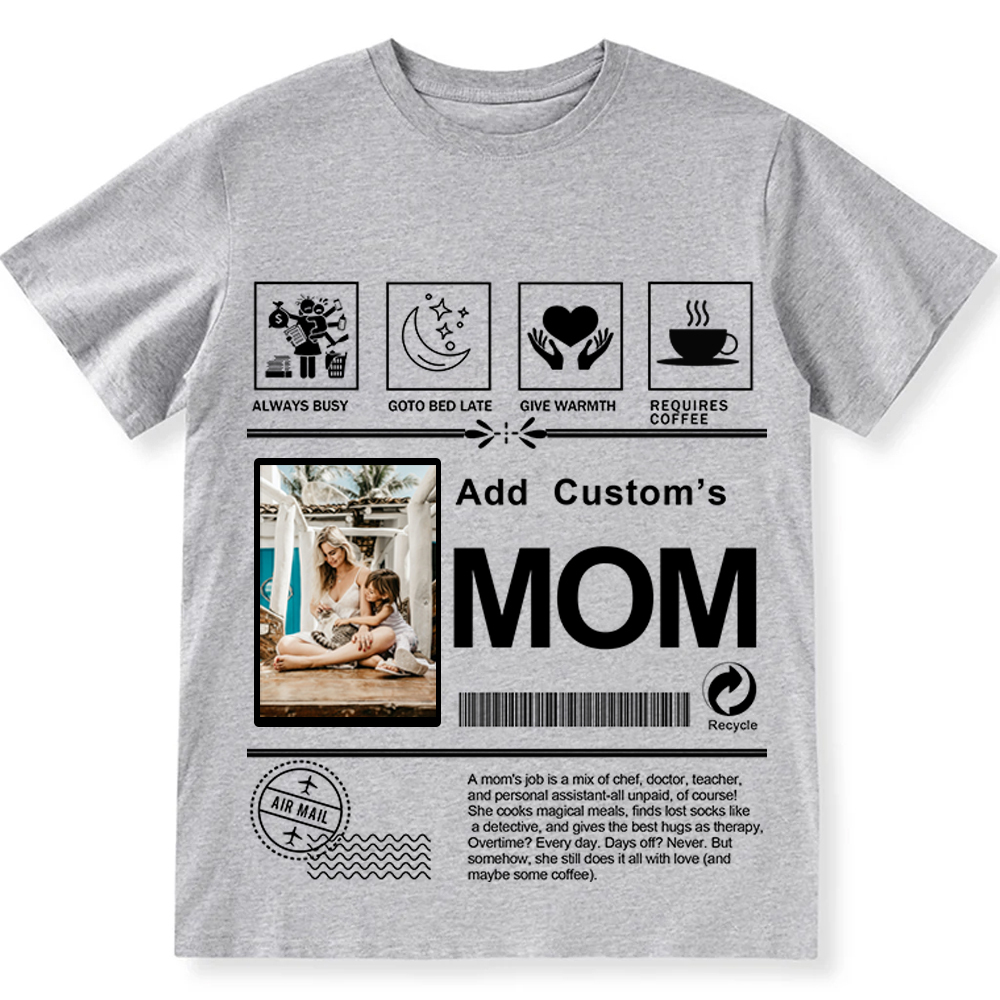 MOM Custom Unisex Fit Cotton T-Shirt wearishow