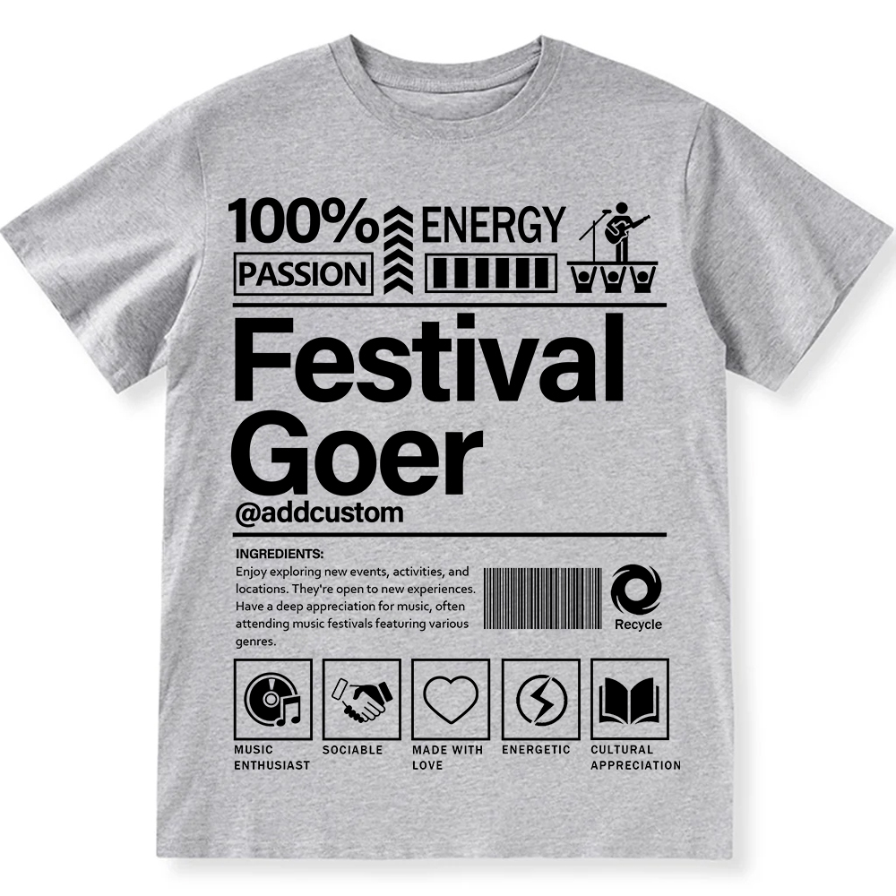 Addcustom  Festival Gover Personalized Custom Unisex Fit Cotton T-Shirt wearishow