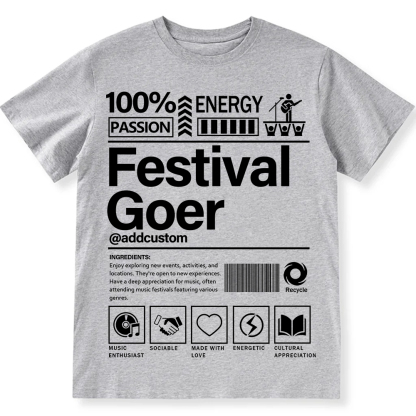 Addcustom  Festival Gover Personalized Custom Unisex Fit Cotton T-Shirt wearishow