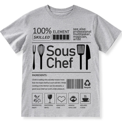 sous chef  Unisex Fit Cotton T-Shirt wearishow