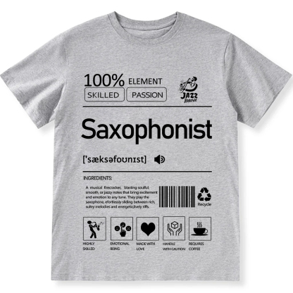 Saxophonist Unisex Fit Cotton T-Shirt wearishow