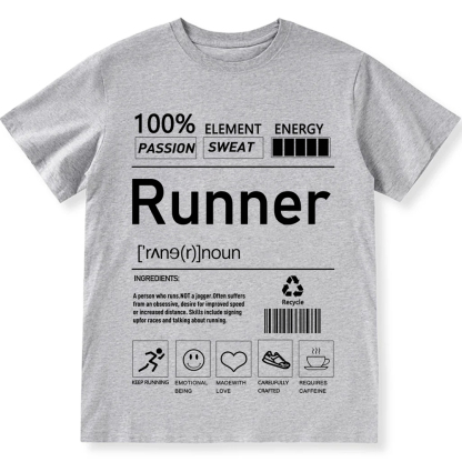 Runner  Unisex Fit Cotton T-Shirt wearishow