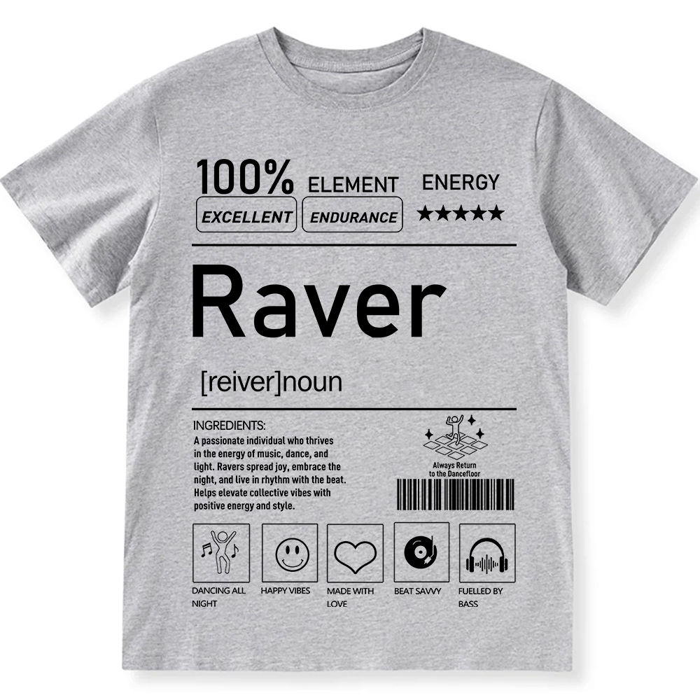 Raver Unisex Fit Cotton T-Shirt wearishow