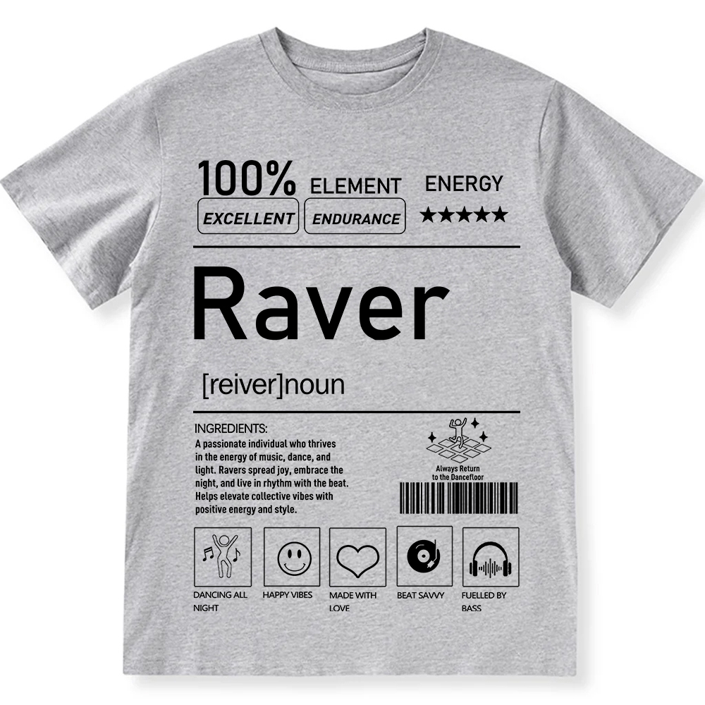 Raver Unisex Fit Cotton T-Shirt wearishow