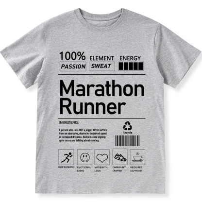 Marathon Runner  Unisex Fit Cotton T-Shirt wearishow