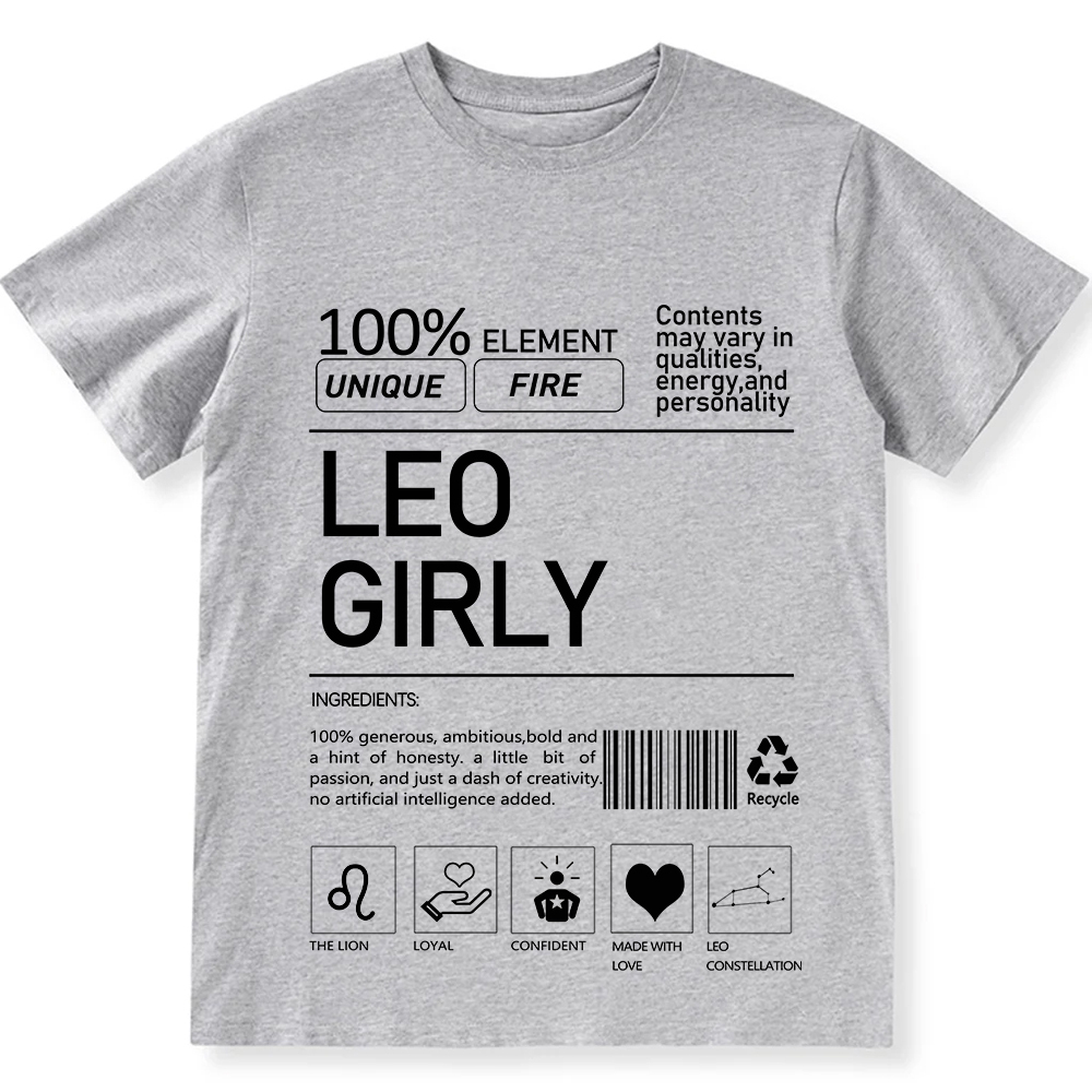 Leo Girly  Unisex Fit Cotton T-Shirt wearishow