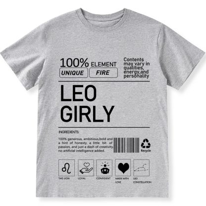 Leo Girly  Unisex Fit Cotton T-Shirt wearishow