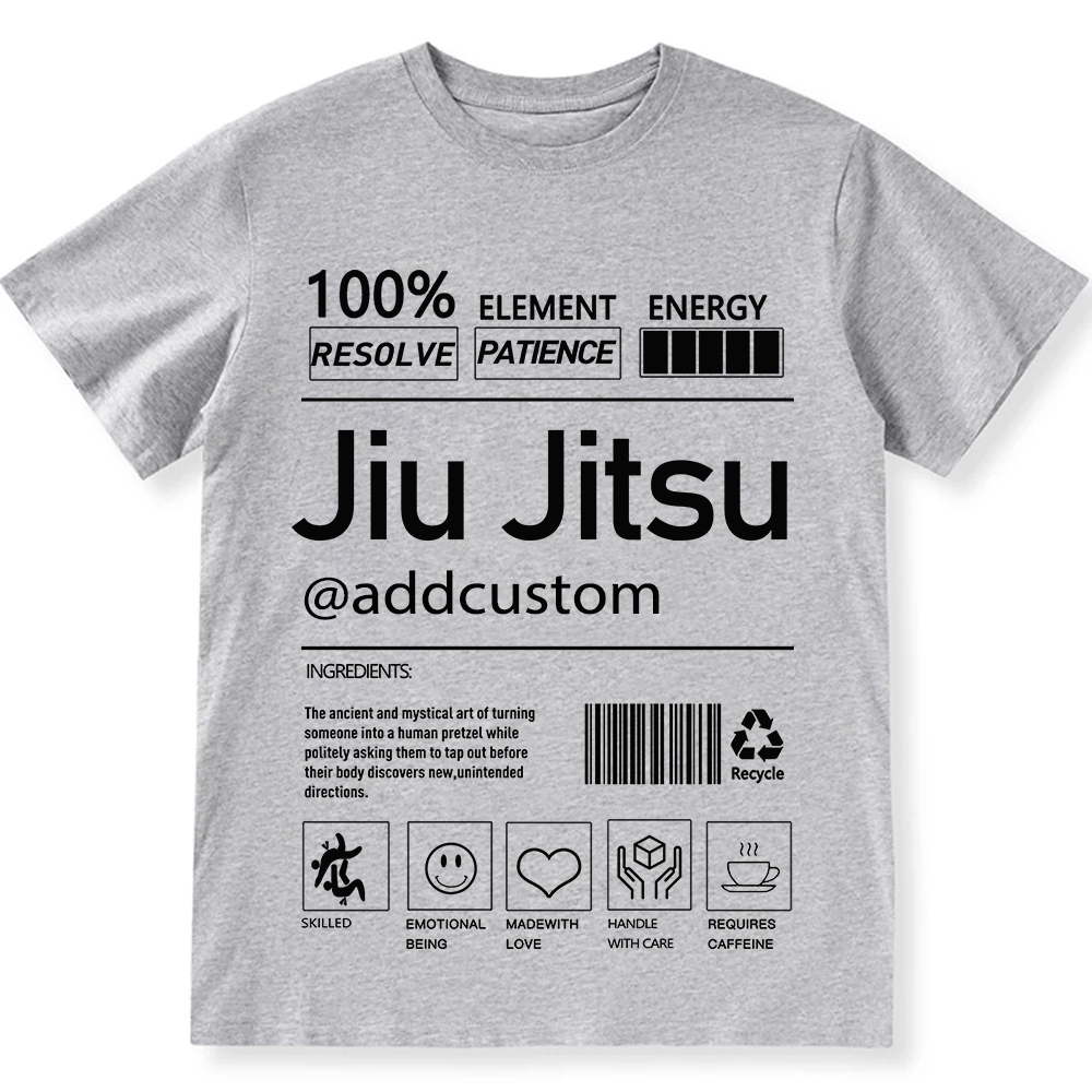 Jiu jitsu Customized Unisex Fit Cotton T-Shirt wearishow
