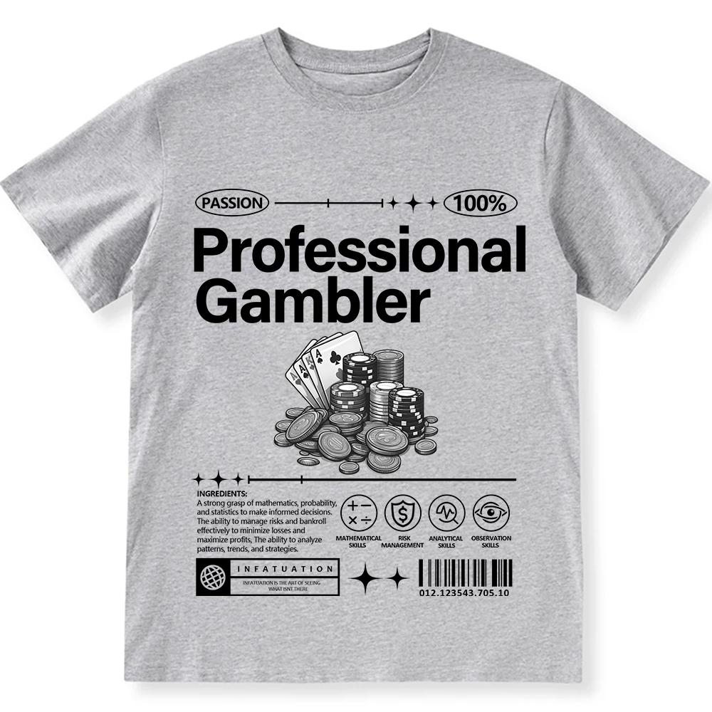 Professional Gambler Unisex Fit Cotton T-Shirt wearishow