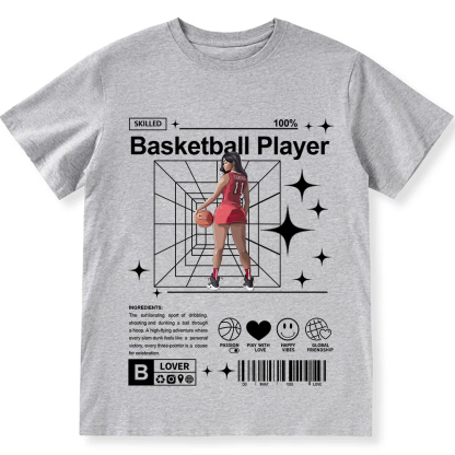 Basketball Player Unisex Fit Cotton T-Shirt wearishow