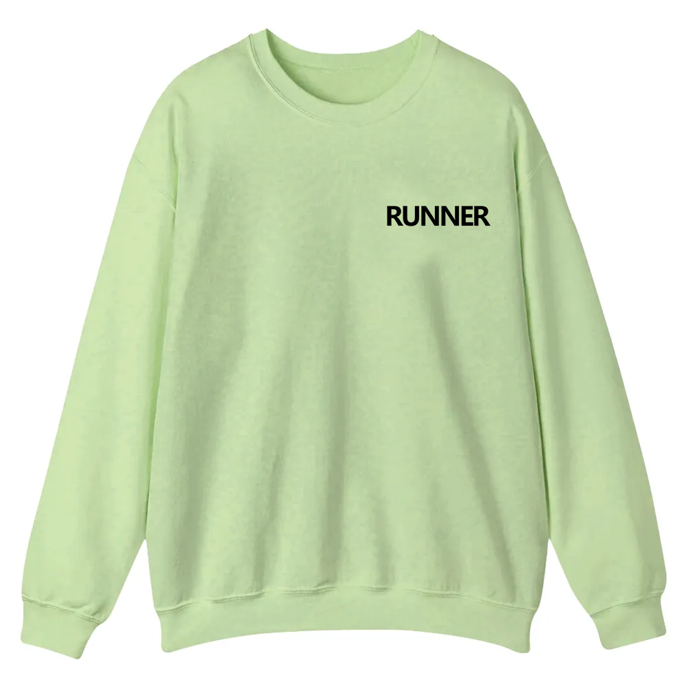 Runner Casual Crewneck Sweatshirt wearishow