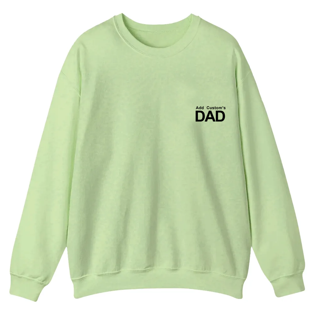 DAD Custom Casual Crewneck Sweatshirt wearishow