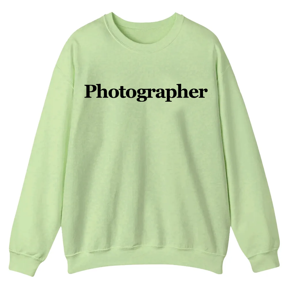 Photographer Casual Crewneck Sweatshirt wearishow