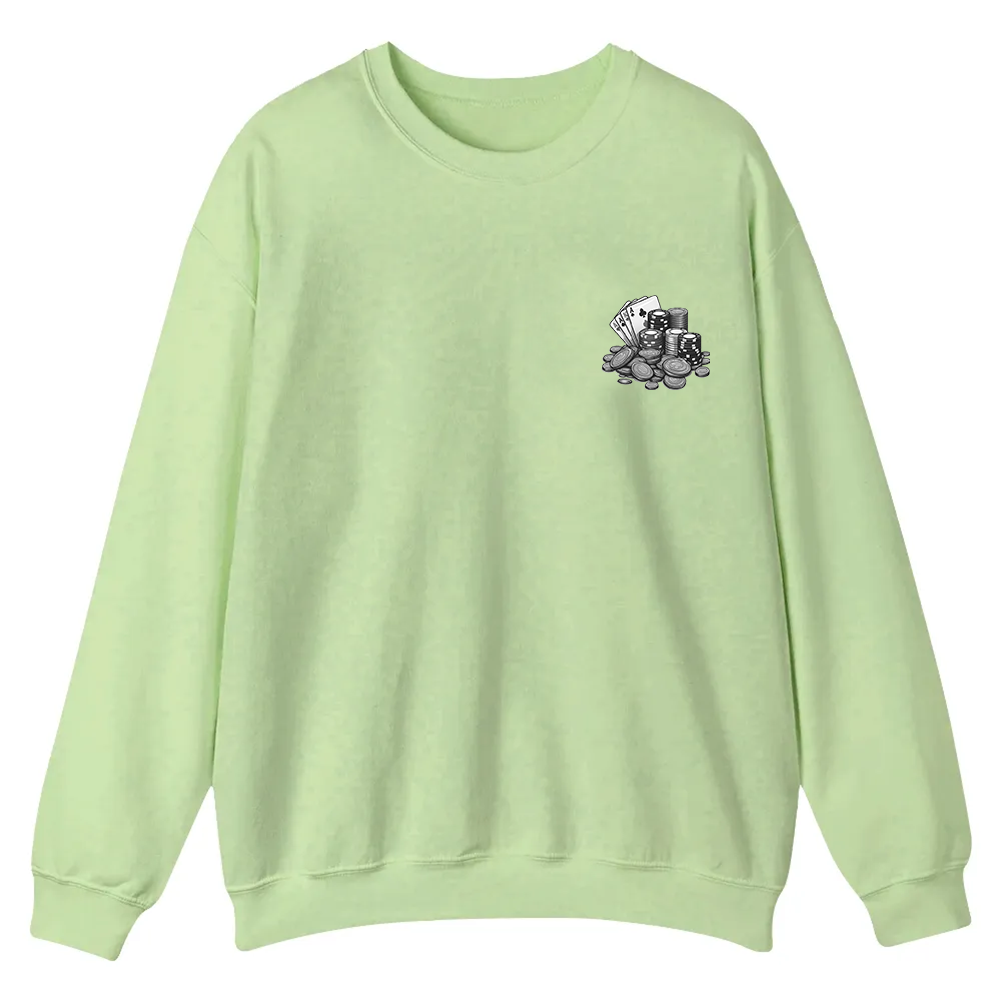 Professional Gambler Casual Crewneck Sweatshirt wearishow