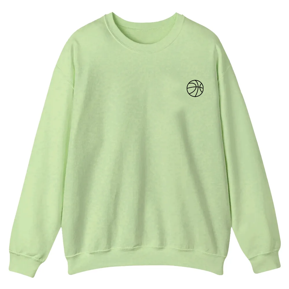Basketball Player Casual Crewneck Sweatshirt wearishow
