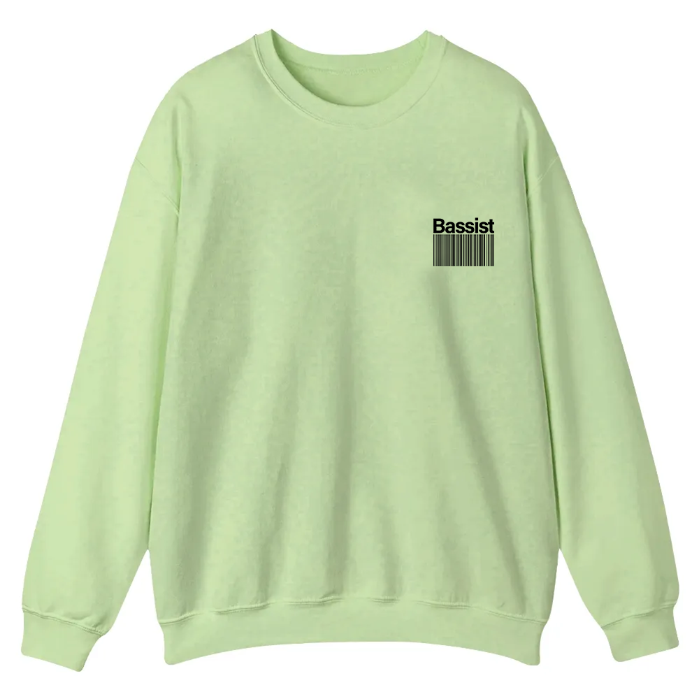 Bassist Casual Crewneck Sweatshirt wearishow