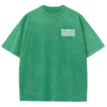 Brazilians Unisex Fit  Washed T-Shirt