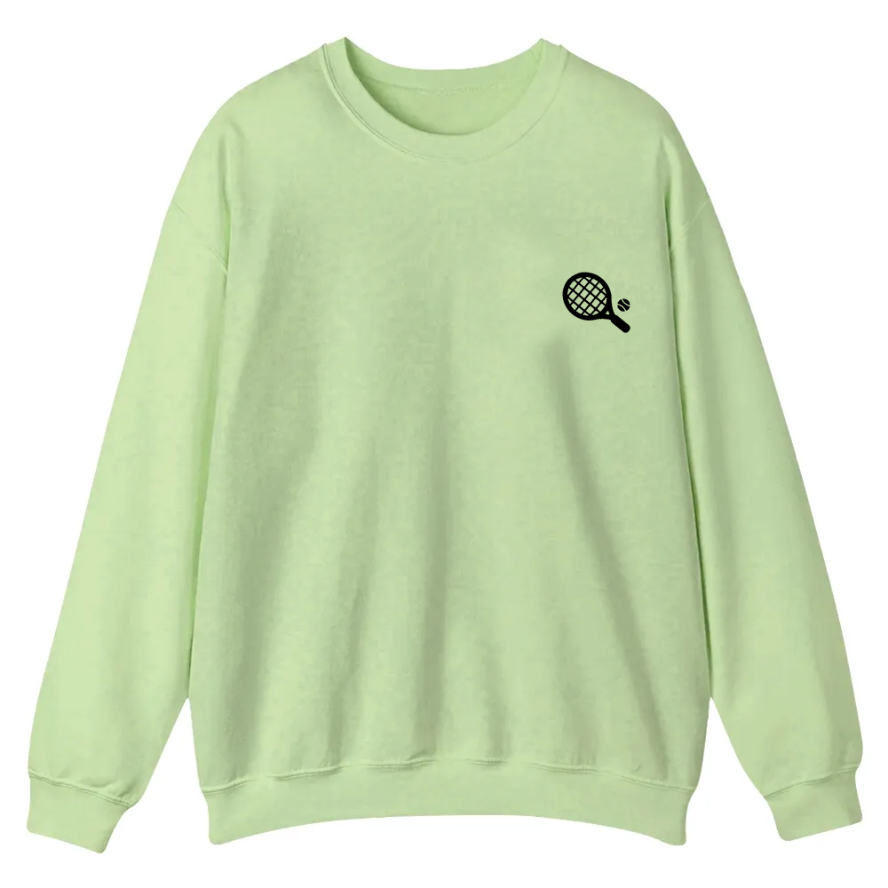 Padel Player Casual Crewneck Sweatshirt wearishow