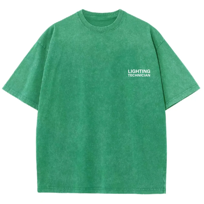 Lighting Technician Unisex Fit Washed T-Shirt