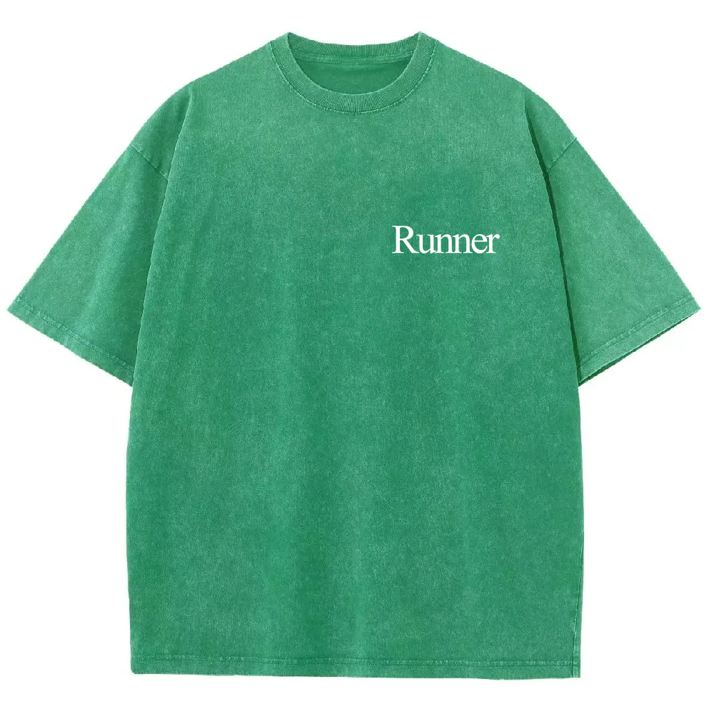 Runner Unisex Fit Washed T-Shirt