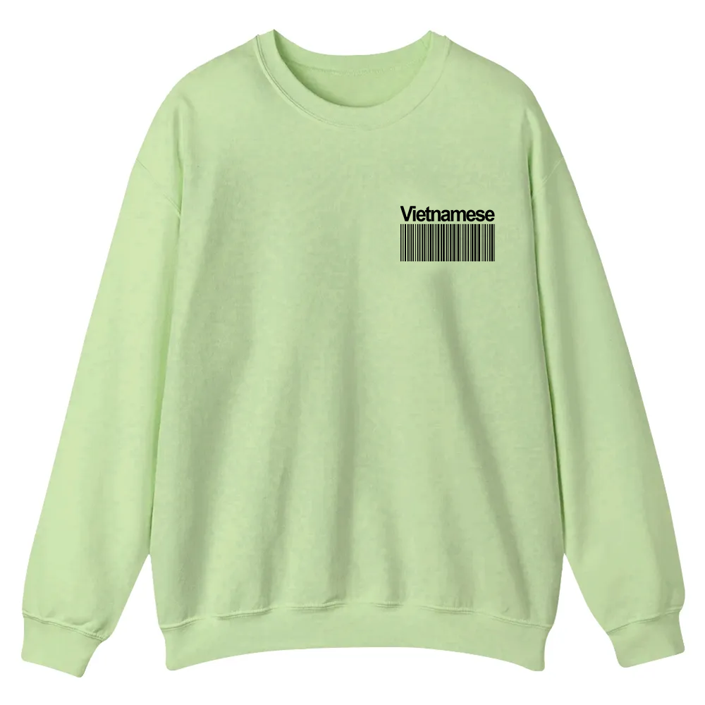 Vietnamese Unisex Fit  Casual Crewneck Sweatshirt wearishow