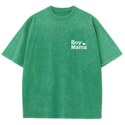 Boy Mama Unisex Fit Washed T-Shirt