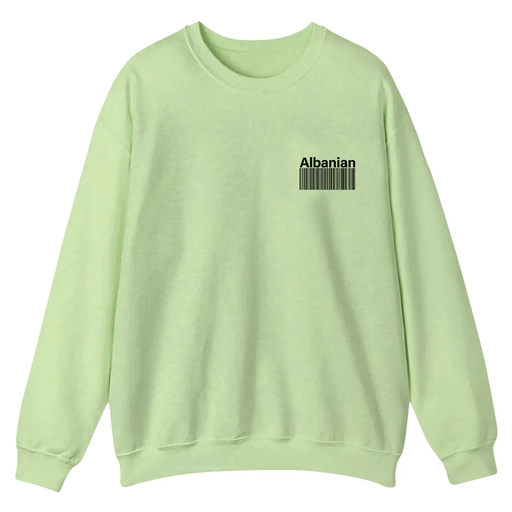 Albanian Unisex Fit  Casual Crewneck Sweatshirt wearishow