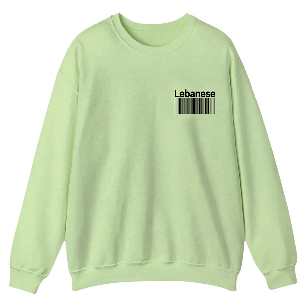 Lebanese Unisex Fit  Casual Crewneck Sweatshirt wearishow