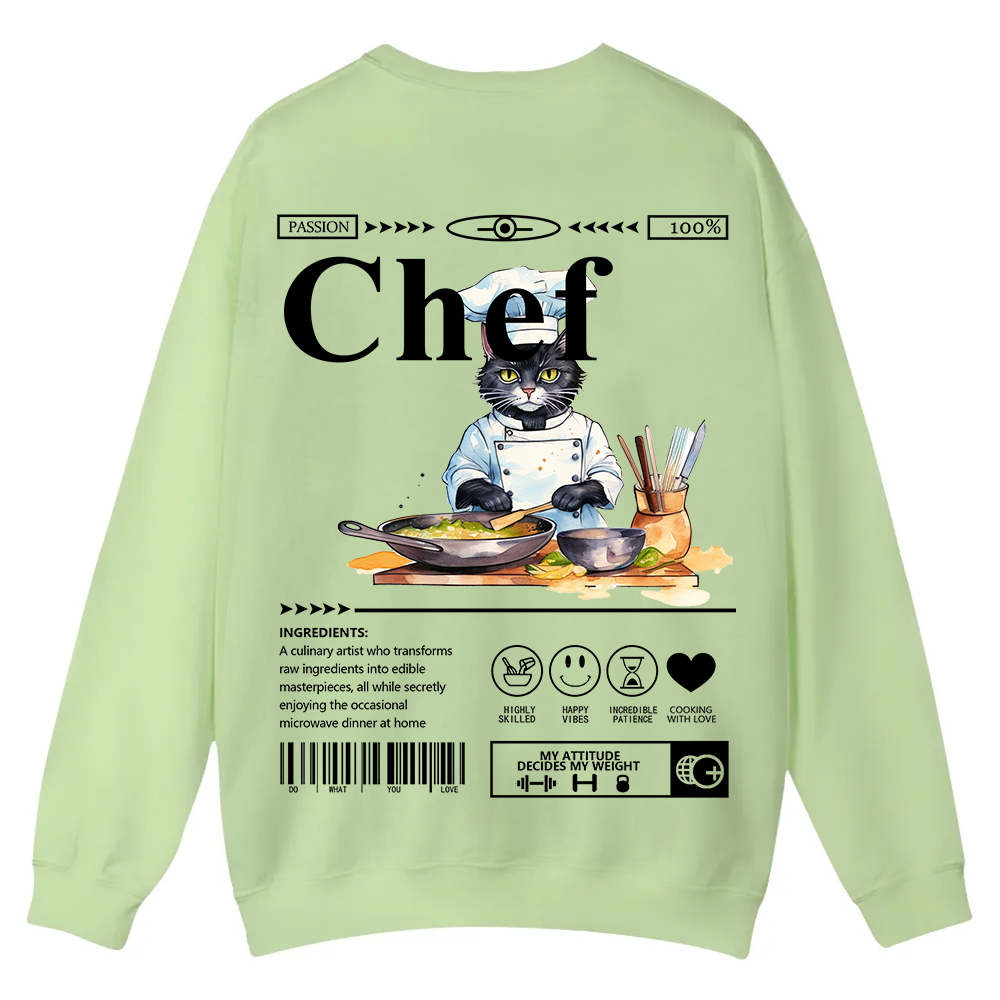 Chef Casual Crewneck Sweatshirt wearishow