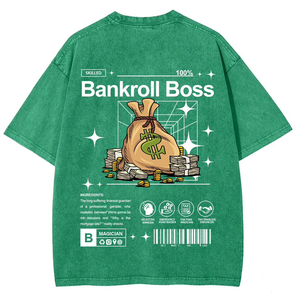 Bankroll Boss Unisex Fit Washed T-Shirt