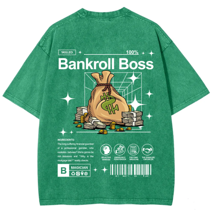 Bankroll Boss Unisex Fit Washed T-Shirt