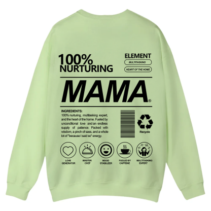 Mama Casual Crewneck Sweatshirt wearishow