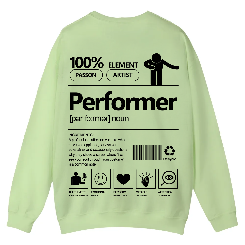 Performer Casual Crewneck Sweatshirt wearishow
