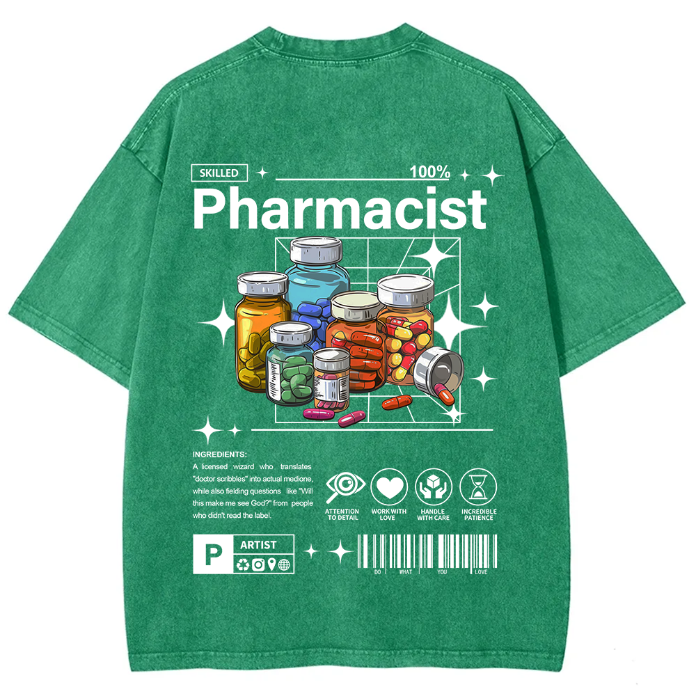 Pharmacist Unisex Fit Washed T-Shirt