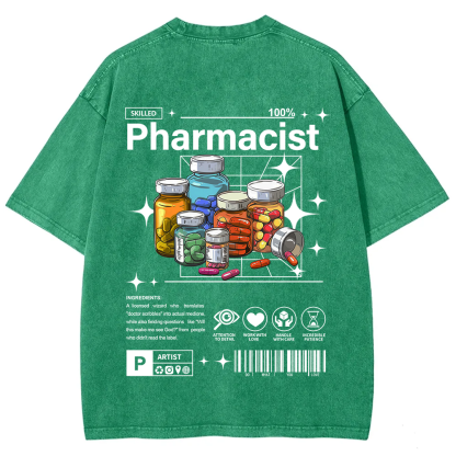 Pharmacist Unisex Fit Washed T-Shirt