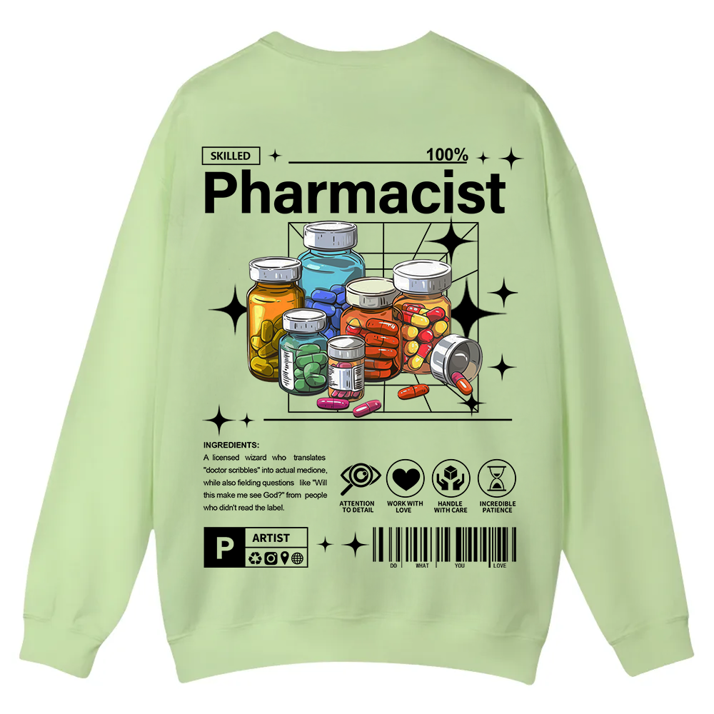 Pharmacist Casual Crewneck Sweatshirt wearishow