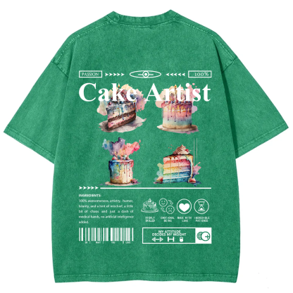 Cake Artist Unisex Fit Washed T-Shirt