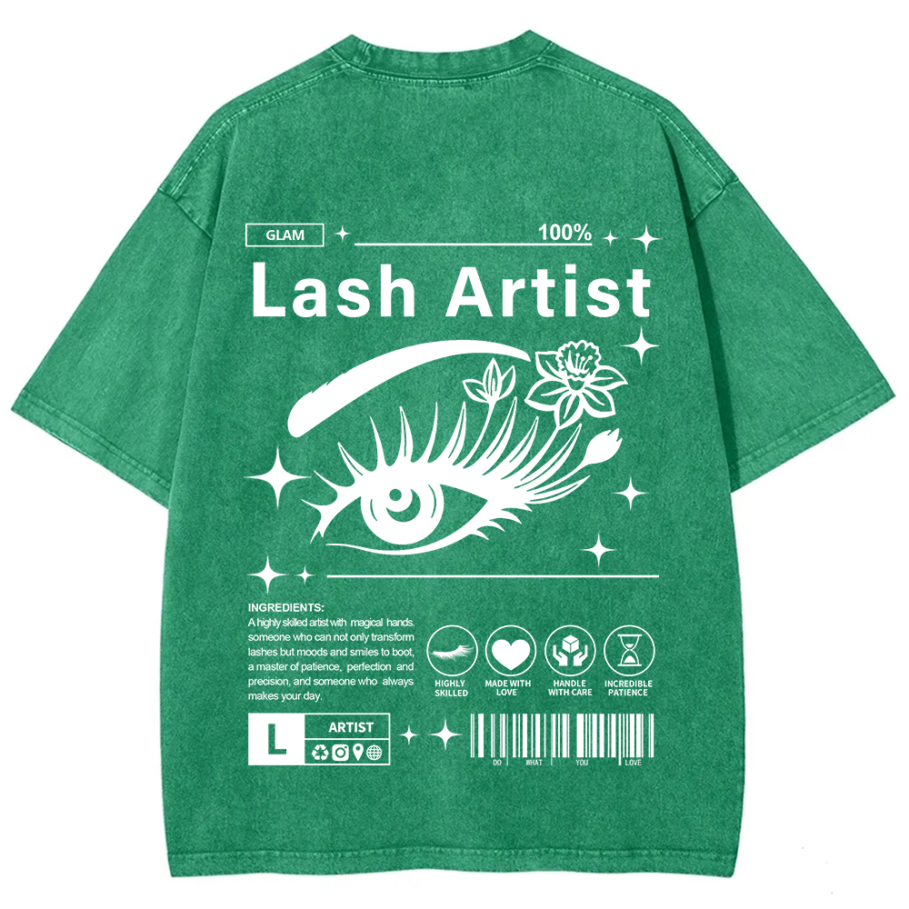 Lash Artist Unisex Fit Washed T-Shirt