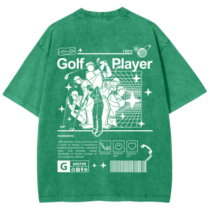 Golf Player Unisex Fit Washed T-Shirt