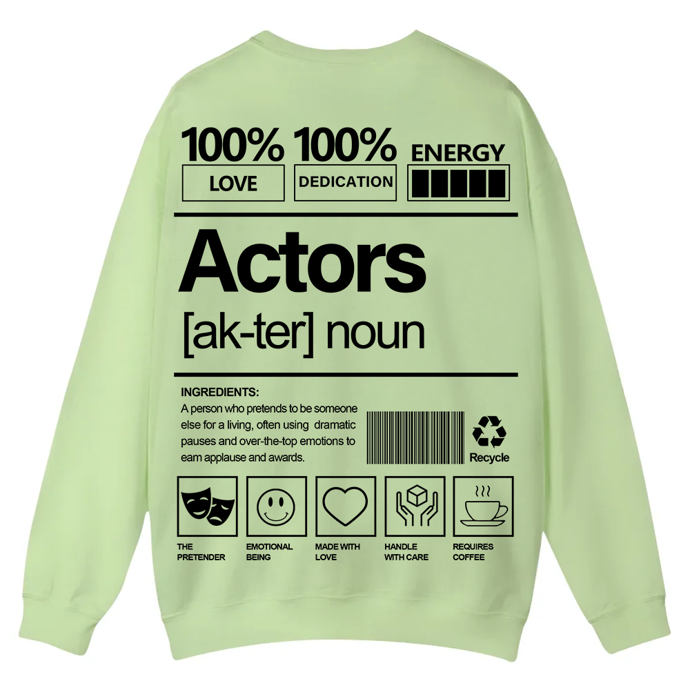 Actors Casual Crewneck Sweatshirt wearishow wearishow