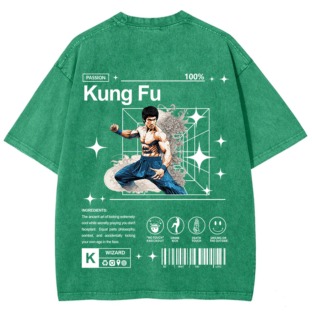 ThinKung Fu Unisex Fit Washed T-Shirt