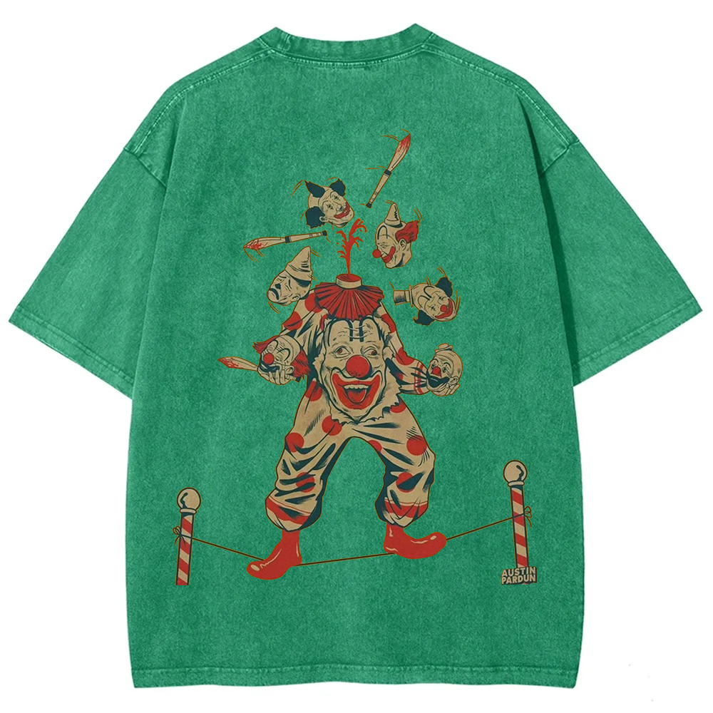 Halloween Clown Art Illustration Print Unisex Classic T-Shirt