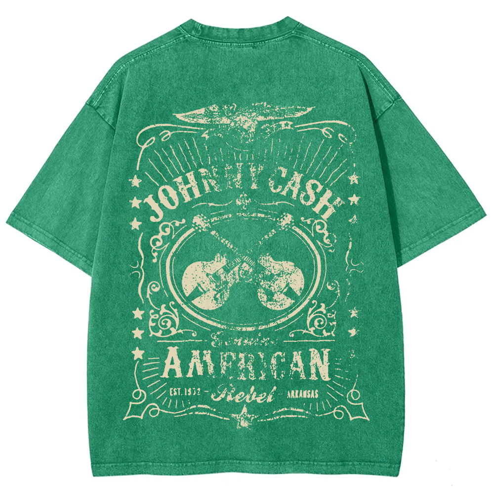 Unisex Vintage Washed Johnny Cash T-shirt