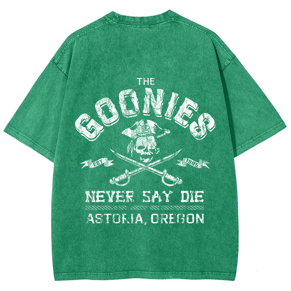 Unisex Vintage Washed The Goonies Never Say Die T-Shirt